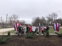 высадка насаждений в честь 9 годовщине "Крымской Весны"